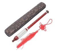 Cabilock Instrumento de Viento Tradicional Bau Tono Oscura con Caja de Almacenamiento Práctica Set Completo para Principiantes y Regalo Musical