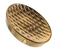 Cabilock Jabonera Multifunción de Cerámica Dorada para Baño y Lavabo, Soporte Decorativo Cuadrícula, Contenedor Portátil para Jabón en Barra, Diseño Simple para Tocador y Encimera