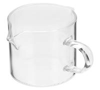 Cabilock Jarra Crema o de 75ml de Leche Moderno de Vidrio Diseño Café y Inauguración Adecuado como Obsequio Decoración de Mesa