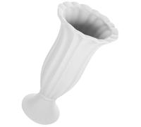 Cabilock Jarrón Cementerio Cerámico Resistente la Intemperie para Flores Conmemorativas Soporte Estable para Tumbas y Jardines Funerarios Recipiente Decorativo Versátil para Lápidas y