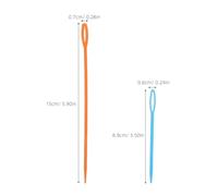 Cabilock Juego de 100 Agujas de Costura de Plástico Ojo Grande 9 CM y 15 CM Herramientas para Manualidades y Bordado a Mano Accesorio Seguro para Coser Lienzo y Tejido Enhebrado Rápido