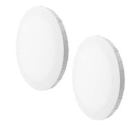 Cabilock Juego de 2 Tableros Redondos para Pintar Acrílico, Lienzo Preestirado de Tela, Diámetro 25 Cm, Mini Tablero para Pintura al Óleo, Arte y Manualidades, Soporte para Artistas