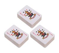 Cabilock Juego De 3 Kit de Cartas de Juego Mini Portátiles de Papel para Fiestas y Viajes Experiencia Auténtica de Póker, Adecuado para Reuniones Familiares y Diversión