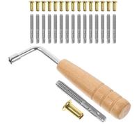 Cabilock Juego de Clavos de Afinación 1 Set y Llave para Arpa Accesorios de Metal y Madera Profesional para Músicos