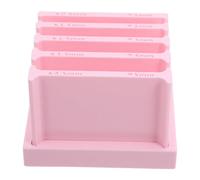 Cabilock Juego de Herramientas para Arcilla Polimérica Rodillo Regla Integrado Molde para Estirar Tiras de Arcilla Kit Compacto para Modelado Manual y Manualidades DIY Color Rosa Base para