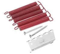 Cabilock Juego de Muelles de Tensión Metálicos Rojos para Puente de Trémolo de Guitarra Eléctrica Estilo St Accesorios Resistentes Anticorrosivos Textura Pulida para y Montaje Fácil