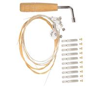 Cabilock Juego Profesional de Cuerdas para Lira Llave de Afinación de Metal y Cobre, Accesorios para Arpa de Lira Tensión Estándar, 1 Set para Afinar Instrumentos Musicales
