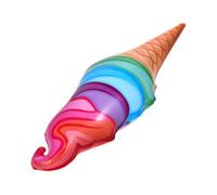 Cabilock Juguete Inflable de Helado Conejo de PVC para Fiestas Favor de Fiesta Divertido para Temas de Cumpleaños y Ocasiones Especiales