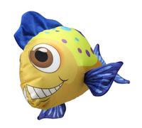 Cabilock Juguete Masticable para Perros en Forma de Pez Dorado, Peluche Chirriante de Tela Oxford Resistente y, Juguete Interactivo para Mascotas Pequeñas, Adecuado para