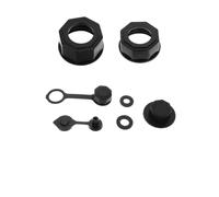 Cabilock Kit Boquilla Hexagonal De Repuesto Para Bidón De Gasolina Con Tubo Roscado Blanco, Ventilación Flexible y Tuerca Ajustable, Uso Vehicular e Industrial, Completo