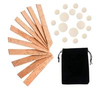 Cabilock Kit de 28 Piezas de Almohadillas de Corcho para Clarinete Accesorios de Reemplazo para Instrumento Musical de Viento Madera Láminas de Corcho Ergonómicas para Reparación y