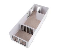 Cabilock Kit de Maqueta de Apartamento 1:50 Componentes Completos y Plano Detallado en Abs y Acrílico para Proyectos de Diseño de Interiores