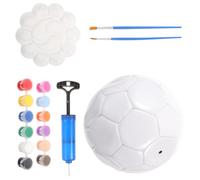 Cabilock Kit de Pintura DIY Balón de Fútbol Pequeño en Nº 3 7 Piezas para Manualidades al Aire Libre Pelota para Manualidades Superficie Lisa y Material Plástico Color Aleatorio