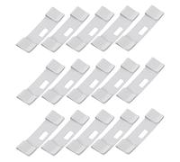 Cabilock Kit de Reparación de 20 Piezas Clips Fijador de Pestañas de Repuesto para Compatible Tela y Metal Instalación