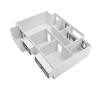 Cabilock Kit Miniatura Edificio Escala Material DIY Modelo Arquitectónico Preciso Interior Sin Detalles Fácil Montaje para Visualización y Aprendizaje