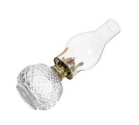 Cabilock Lámpara De Queroseno Retro Gas Bombilla Calentadora De Velas Emergencia Lámpara De Mesita De Noche Mecha De Lámpara De Aceite Decoración Linterna Condujo Lámparas Ligero Vidrio