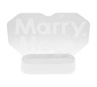 Cabilock Lámpara LED de Neón Cásate Luz Cálida, Decoración Romántica para Bodas y San Valentín, Señal Luminosa para Propuesta y Ambiente Diseño Resistente y Portátil