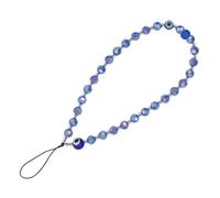 Cabilock Lanyard para Teléfono Móvil con Cuentas de Cristal y Ojo Turco Cadena Anti-pérdida de Colgante Decorativo y Práctico para Muñeca Accesorios para Móvil y Llavero