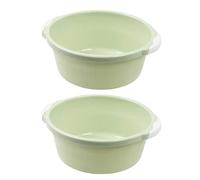Cabilock Lavabo de 2 Uds. Tamaño Grande para El Hogar Baño de Plástico Lavado Simple Pie Verde