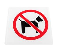 Cabilock Letrero Acrílico Prohibido Mascotas 10X10 CM para Puerta de Tienda Cartel de Aviso Interior No Se Permiten Perros Señal Comercial para Negocios sin Mascotas