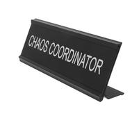 Cabilock Letrero de Escritorio Aluminio para Mediadores Placa de Nombre Resistente y Portátil Señal Rústica para Oficina y Decoración Organizada