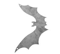 Cabilock Letrero De Jardín De Halloween Colgante De Murciélago Simulación Decoración De Acero Inoxidable Ideal Para Fiesta