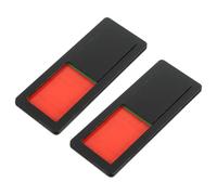 Cabilock Letrero de Puerta para Baño 2 Piezas Indicador Corredera ABS Negro 3X7 CM Señal de Privacidad Libre/Ocupado para Oficina Aseo y Sala de Reuniones