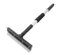 Cabilock Limpiador de Ventanas Telescópico Doble Cara de Acero Inoxidable Mango Extensible para Parabrisas y Espejos de Coche, Herramienta de Limpieza Automotriz Profesional para Interior