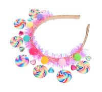 Cabilock Lindo Diadema de Lollipop para Niñas Accesorio de Cabello Ligero y Cómodo Banda de Pelo con Diseño para Fiestas de Cumpleaños Disfraces y Celebraciones Especiales