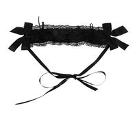 Cabilock Lolita Diadema de Encaje Negra para Mujer y Niña Accesorio de Cabello Gótico Lolita Banda de Pelo para Fiestas Cosplay y Uso Diario