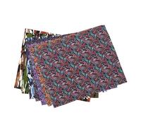 Cabilock Lote de 7 Piezas de Tela de Algodón 100% para Patchwork 50X40 CM Estampado Floral de Camuflaje Vintage Cuadrados Precortados para Costura Manualidades y Decoración Creativa