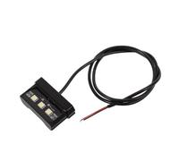 Cabilock Luz De Matrícula Led De Aleación De Aluminio Negro Para Coche y Camión, Resistente Al Agua, Iluminación Brillante Para Matrícula De Caravana y Remolque, Uso Exterior Para Seguridad Vial