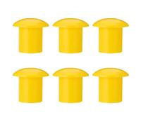 Cabilock Manguitos Protectores de Varillas Corrugadas 30 Piezas Plásticos Amarillos 3.5 CM para Obras y Proyectos de Construcción