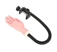 Cabilock Mano De Práctica De Uñas Flexible Para Manicura Tamaño Simulado Plástico Resistente Adecuado Para Estudiantes y Profesionales De Arte De Uñas En Salón y Formación