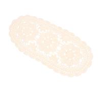 Cabilock Mantel de Mesa Decoración Atractiva Encaje de Crochet de Algodón Rústico Beige para Crear un de Comedor Elegante y Funcional Crear un de Comedor Elegante y Funcional
