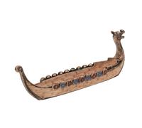 Cabilock Maqueta De Barco Vikingo De Resina Pequeña, Modelo Decorativo Retro Artesanal, Decoración De Escritorio Artística para Hogar y Oficina, Figura De Adorno Náutico
