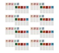 Cabilock Marcadores Adhesivos Transparentes en Forma de Nota Musical, 20 Juegos (10 Tonos Oscuros 10 Tonos Claros), Pestañas para Libros y Archivos, Ideales para Estudiar y