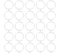 Cabilock Marcadores de Copas de Vino Reutilizables 200 Unidades Anillos Metálicos de 25 MM Identificadores de Bebidas para Bodas y Fiestas Acero al Carbono Plateado Etiquetas Colgantes