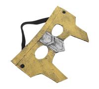 Cabilock Máscara Medieval Dorada de Plástico para Adultos Diseño Seguro y Acabado Realista Adecuado para Fiestas de Halloween y Eventos de Guerreros