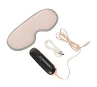 Cabilock Mascarilla Ocular Masajeadora Multifuncional Eléctrica Rosa 1 Unidad Ajustable Calor USB para Aliviar Fatiga y Mejorar Sueño para Adultos Protección y Cuidado de Ojos