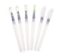 Cabilock Material PP para Acuarela de Agua Juego de 6 Pinceles Depósito Recargable Cómodos de Sostener y Fáciles de Transportar Color Aleatorio Adecuado para Suministros