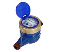 Cabilock Medidor de Agua Dn15 Tipo Rotor, Resistente a Corrosión, Uso Doméstico y Jardín, Instalación Llave, Contador de Flujo Metálico, 1 Unidad, Estilo Aleatorio