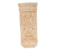 Cabilock Ménsula Decorativa de Madera Vintage para Esquinas y Puertas Aplique de Madera Natural sin Acabado Corbel Romana para Decoración Interior Fácil Instalación