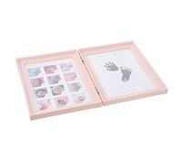 Cabilock Mesa De Juego De Marcos De Fotos Con Almohadilla De Tinta Decoración Marco De Fotos Para Recién Nacido Registrador De Crecimiento Marco De Fotos De Huella Plexiglás Bebé Escritorio