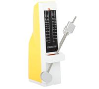 Cabilock Metrónomo Mecánico Amarillo para Piano y Guitarra Accesorio de Batería Profesional Regulable Resistente y Portátil para Exámenes Musicales y Práctica Instrumental