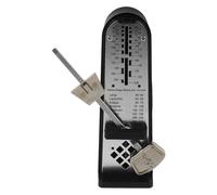 Cabilock Metrónomo Mecánico Negro para Guitarra Piano y Violín Mini y Portátil Ajuste Preciso de Ritmo para Exámenes Musicales y Práctica en Casa