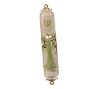 Cabilock Mezuzah Retro de Metal para Puerta Decoración Judía Vintage con Escritura Religiosa para Hogar y Oficina