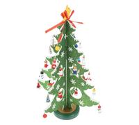 Cabilock Mini Árbol de Navidad Decoración para Mesa DIY Madera Adornos Miniatura para Casa o Oficina Árbol de Navidad Pequeño