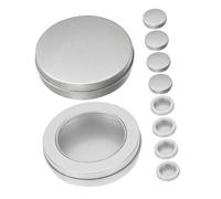 Cabilock Mini Caja de Hojalata Plata para Almacenamiento Multifuncional de Pequeños Objetos y Componentes, Paquete de 10 Piezas Adecuado para Fiestas y Dulces