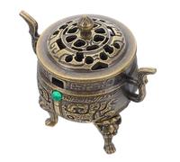 Cabilock Mini Incense Burner Xiangyun Ding Antique Cone Coil Holder For Tea Yoga Office Aromatherapy Home Decor